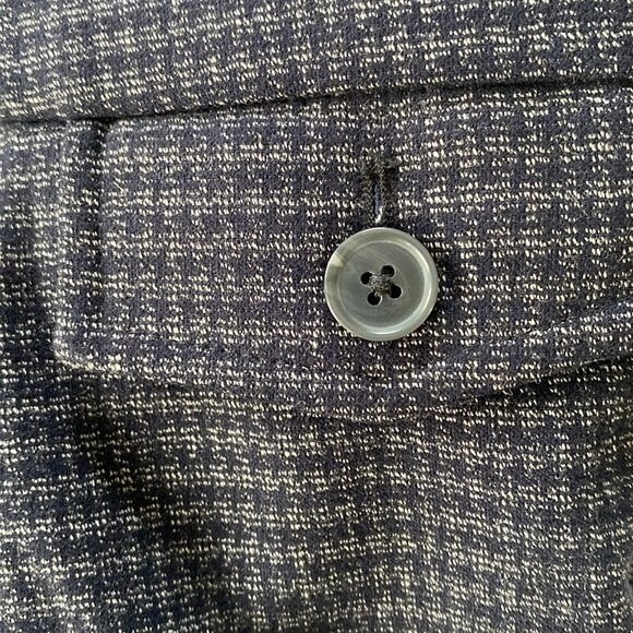 Loft Houndstooth High Waist Straight Wide Leg Trousers Soft Stretchy Academy - Picture 13 of 14